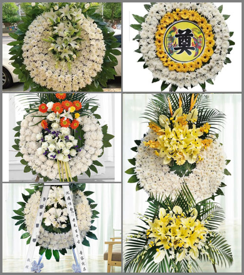 福建福州长乐市首占镇上洋村花圈速递